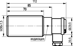 Габариты ISB AT91A-01G-12-L